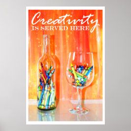 Póster La Creatividad Se Sirve Aquí, Poster De Fotografía