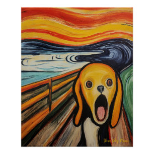 Póster La crema - Perro Beagle 001 - Pall Munch