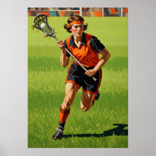 Póster LA CROSSE EN ACTION (Lacrosse en acción)