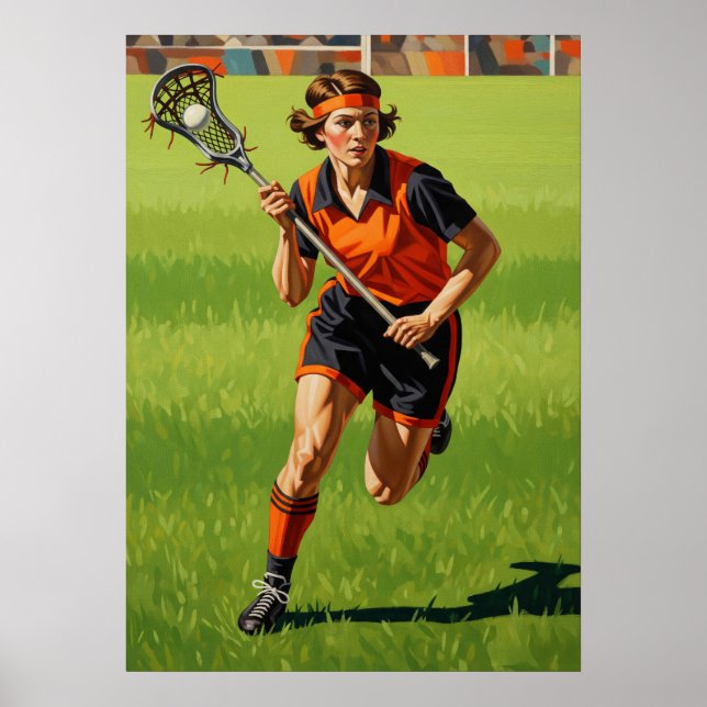 Póster LA CROSSE EN ACTION (Lacrosse en acción) (Frente)