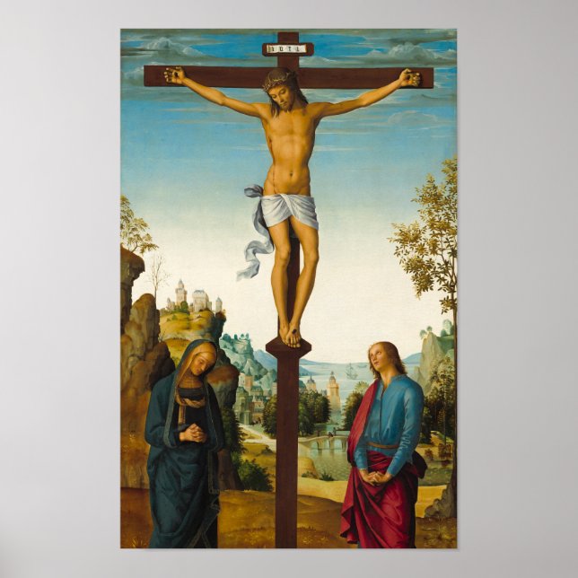 Póster La crucifixión, 1485 por Pietro Perugino (Frente)