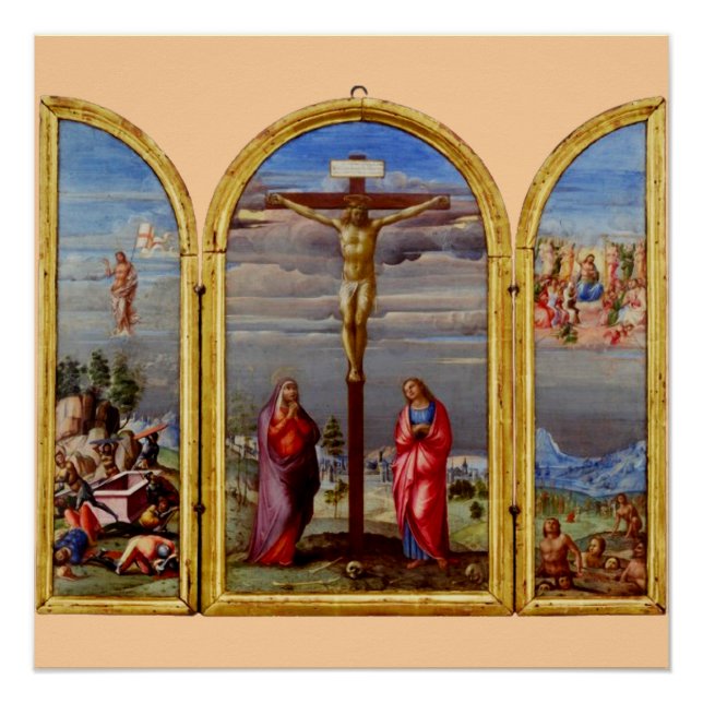 Póster La Crucifixión de Francesco Granacci (Anverso)