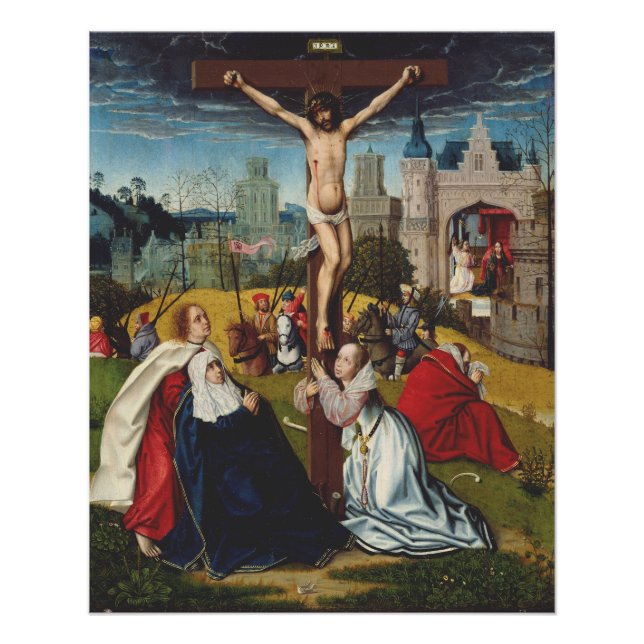 Póster La crucifixión de Jesús de Jan Provost (Anverso)