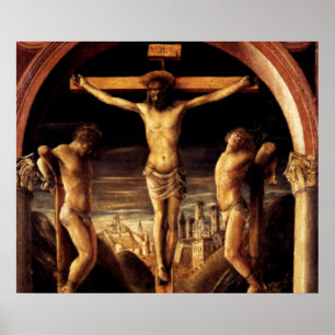 Póster La crucifixión de Jesús por Vincenzo Foppa - 1456