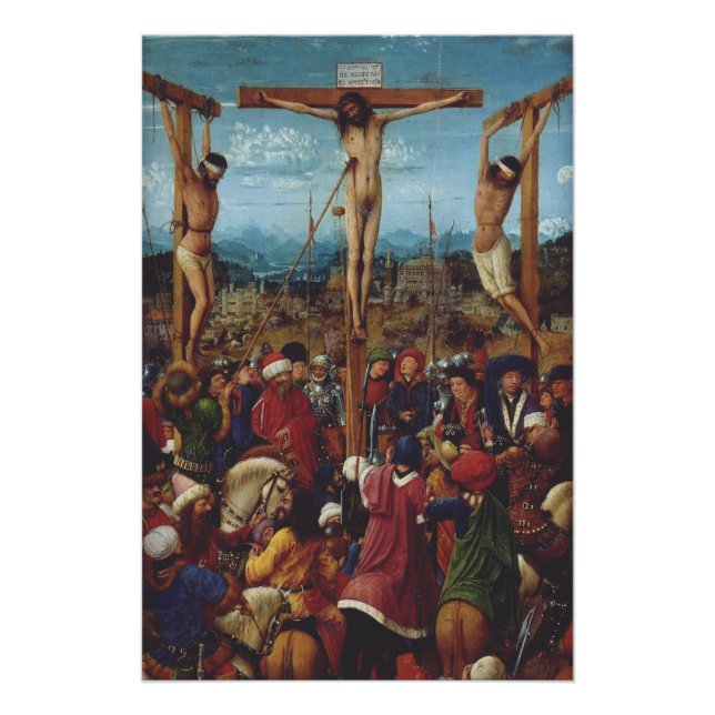 Póster La Crucifixión de Van Eyck (Anverso)
