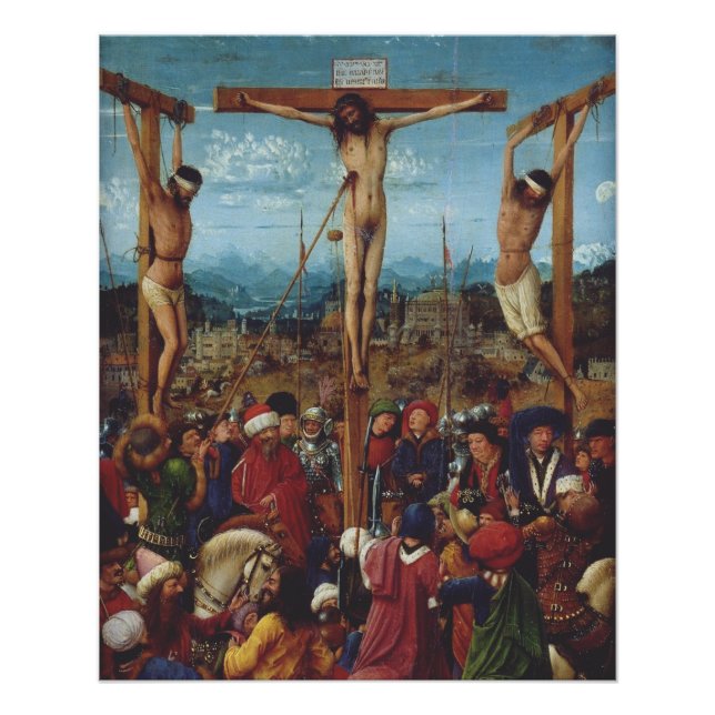 Póster La crucifixión de Van Eyck (Anverso)