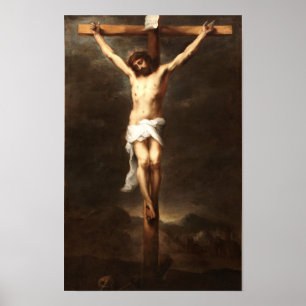 Póster La Crucifixión por Estebán Murillo, Religioso