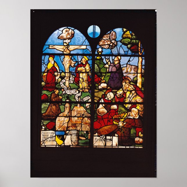 Póster La crucifixión y el monte de las aceitunas, 1533 (Frente)