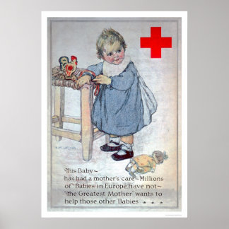 Póster La Cruz Roja ayuda a los bebés de Europa (US0153)