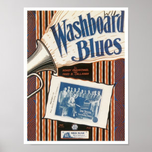 Póster La cubierta del libro de songbook "The Washboard B