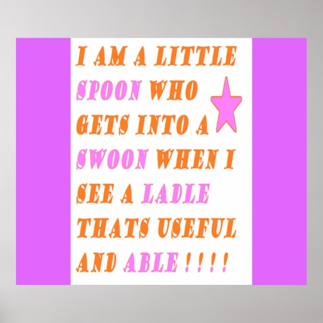 Póster La Cuchara Se Enamoraba De La Ladle (Frente)
