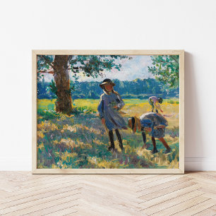 Póster La Cueillette des Fleurs   Henri Lebasque