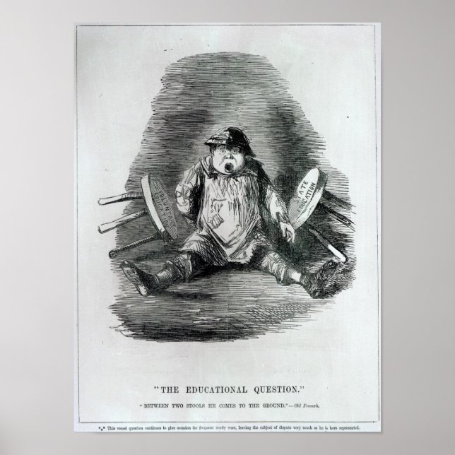 Póster La cuestión educativa" (Frente)