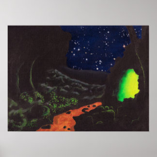 Póster La Cueva Luminescente: Imprimir
