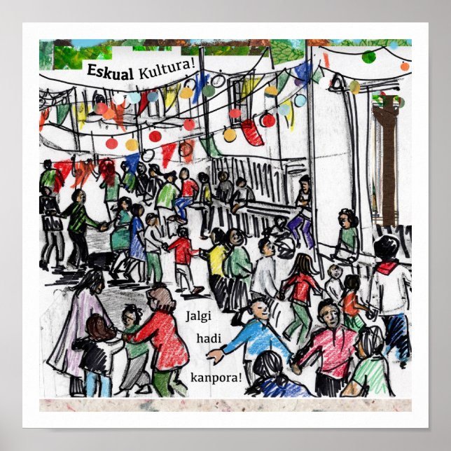 Póster La cultura vasca aparece en las ilusiones del mund (Frente)