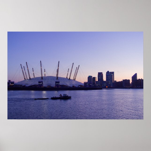 Póster La Cúpula al atardecer en el río Támesis (Frente)