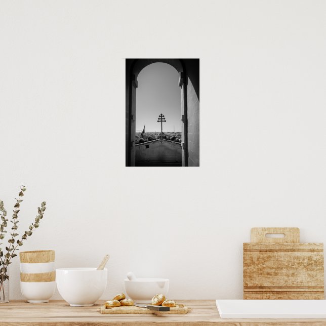 Póster La Cúpula de Mosta a través del Arco (Cocina)