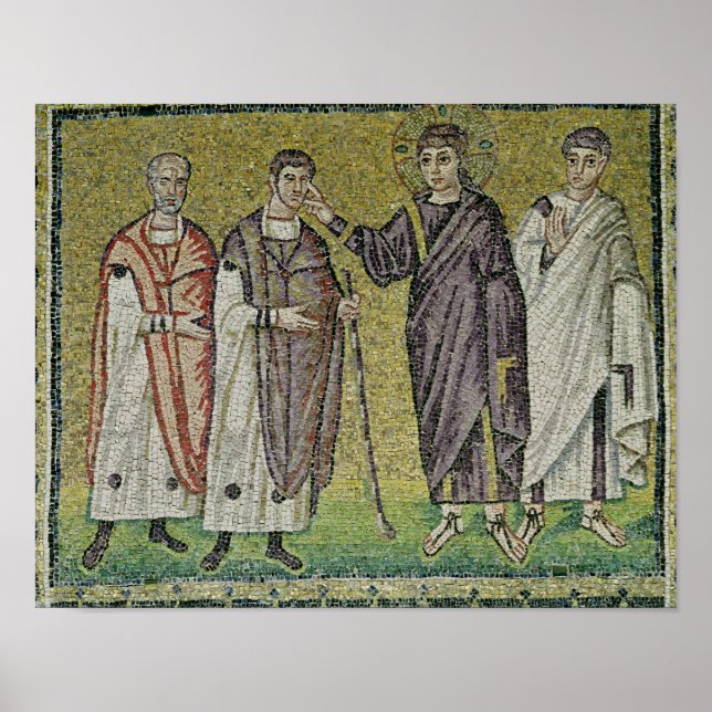 Póster La curación de dos ciegos de Jericó (Frente)