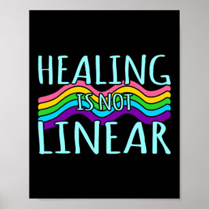 Póster La curación no es una brecha lineal de sensibiliza