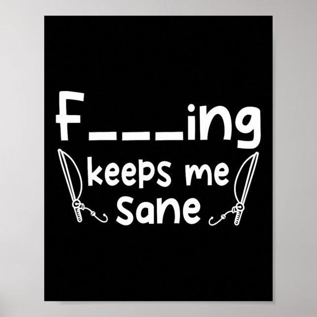 Póster La curiosa pesca sarcástica me mantiene sano (Frente)