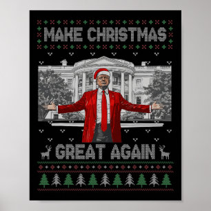 Póster La curiosa Santa Trump hace a los Navidades grande