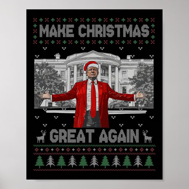 Póster La curiosa Santa Trump hace a los Navidades grande (Frente)