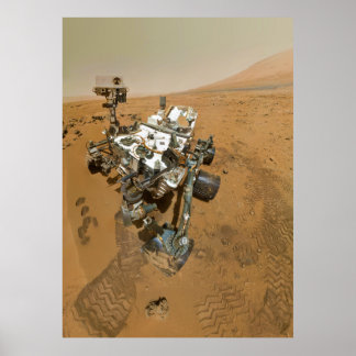 Póster La curiosidad de Marte Rover en Rocknest