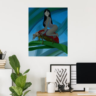 Póster La Dama de los Pétalos Perdidos