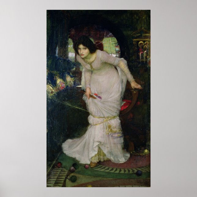 Póster La dama de Shallot por John Waterhouse (Frente)
