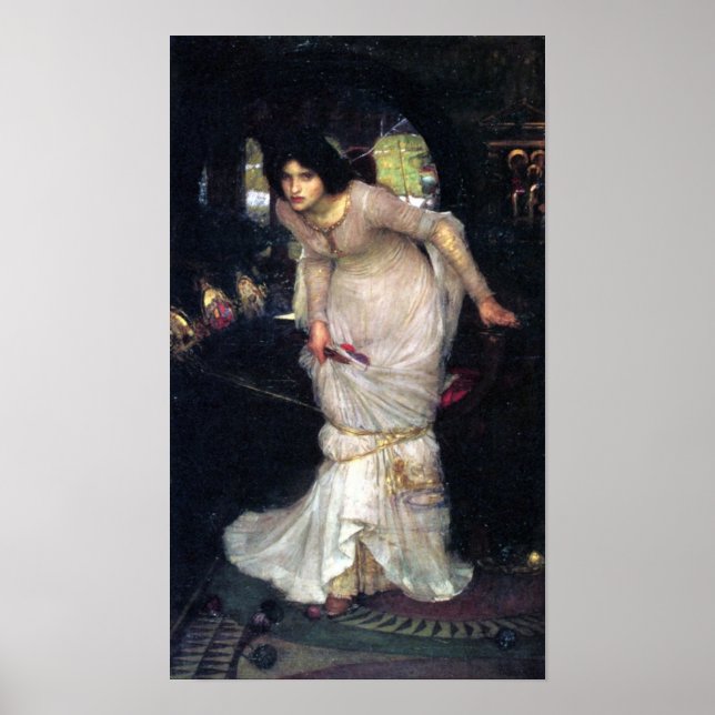 Póster La Dama De Shalott ~1894~ Poster (Frente)