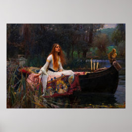 Póster La dama de Shalott por John William Waterhouse