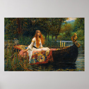 Póster La Dama de Shalott por John William Waterhouse