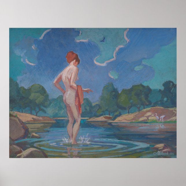 Póster La dama de Wading - Kulhanek (1975) (Frente)