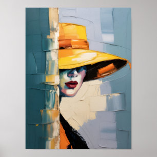 Póster La dama del Gorra amarillo