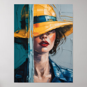 Póster La dama del Gorra amarillo