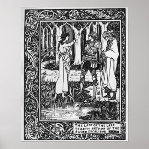 Póster La Dama del Lago Telleth Arthur