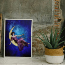 La dama del Poster de la luna