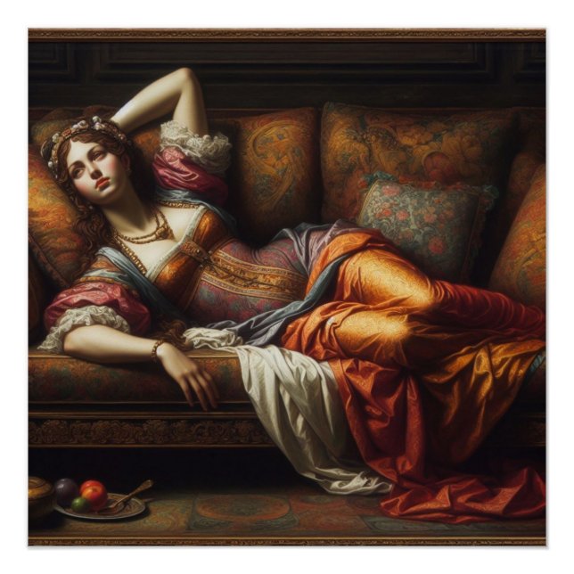 Póster La dama descansando (Anverso)