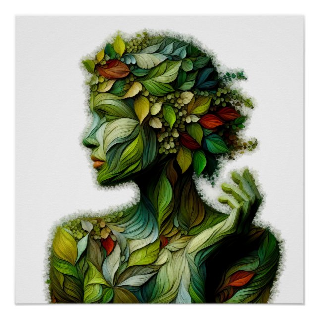 Póster La Dama Verde - Fondo Blanco (Anverso)
