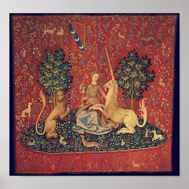 Póster La Dama y el Unicornio (Frente)