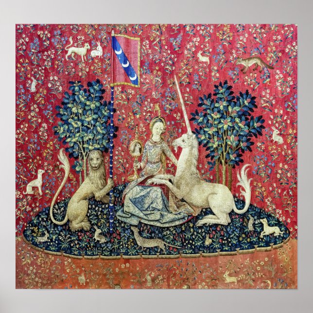 Póster La dama y el unicornio, la vista (Frente)