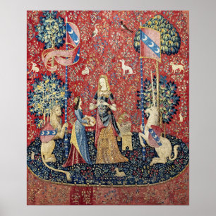 Póster La dama y el unicornio, olores