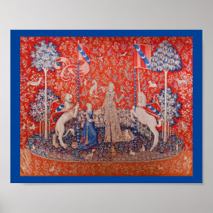 Póster La Dama y el Unicornio / Sabor