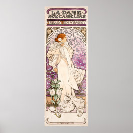 Póster La dame, aux camelias Alphonse Mucha
