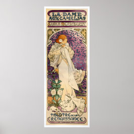 Póster La Dame aux Camélias de Alfons Mucha (1896)