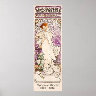 Póster La Dame aux Camélias - Mucha   Art Nouveau