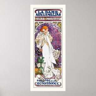 Póster La Dame aux Camélias por Mucha