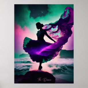 Póster La danza AI Fantasy Digital Art Print Cosmic
