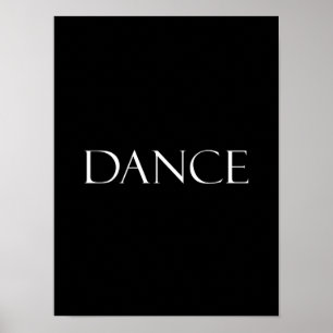 Póster La danza cita cita inspiradora del baile