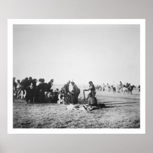 Póster La danza de fantasma, Dakota del Sur, 1890 (foto